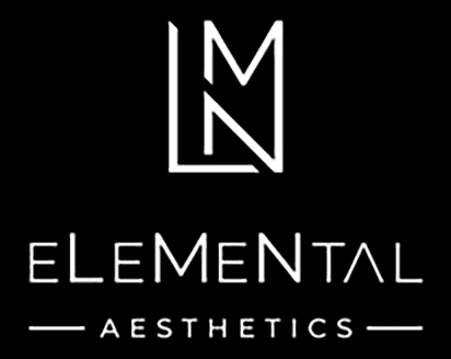 A black and white logo of elemental aesthetics
